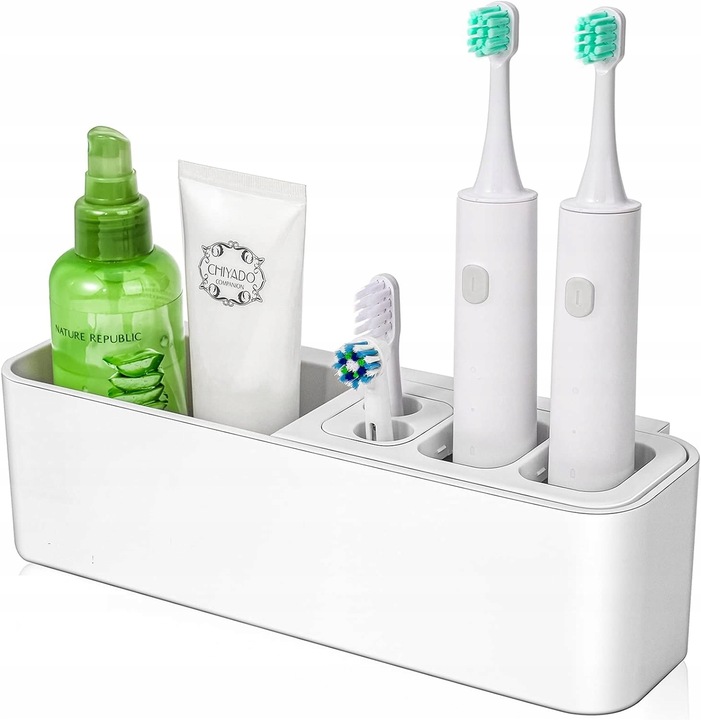 Uchwyt na szczoteczki do zębów Wieszak Organizer łazienkowy Kubek Pojemnik