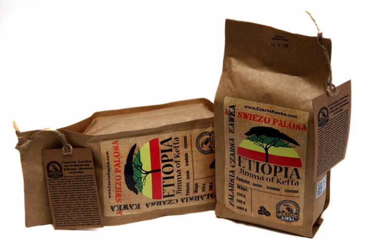 Czarna Kawka Kawa świeżo palona Ethiopia Etiopia Jimma of Keffa 1kg