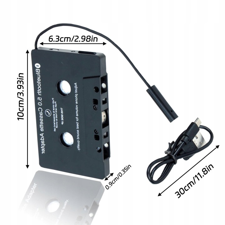kaseta bluetooth 5.0 do radia adapter transmiter RADIA