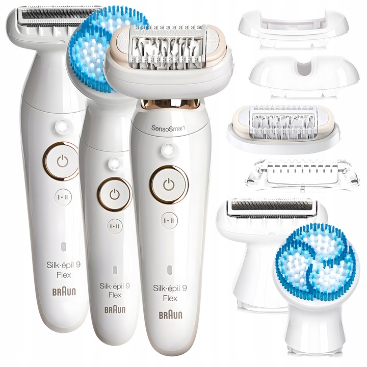 DEPILATOR BRAUN Silk-epil 9 Flex 360° 3D Wet&Dry SensoSmart + GOLARKA