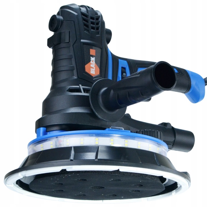 Szlifierka do Gipsu Gładzi Tynków Tynku Ścian Sufitów LED 360° + 6x