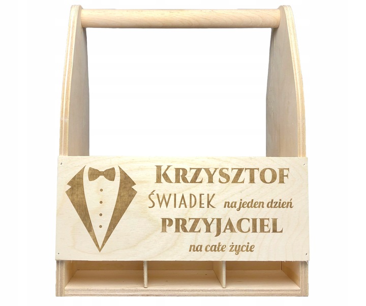 NOSIDŁO SKRZYNKA NA PIWO PODZIĘKOWANIA DLA ŚWIADKA