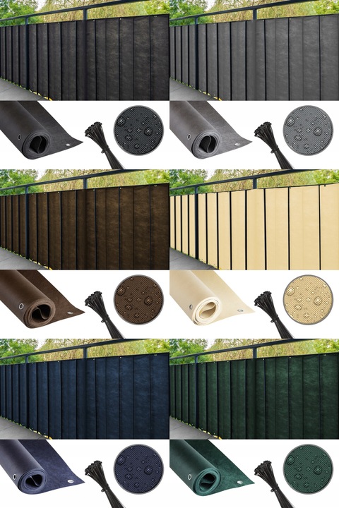 OSŁONA BALKONOWA 0,9X5M MATA NA BALKON TARAS OGRODZENIE PŁOT +UV 98%