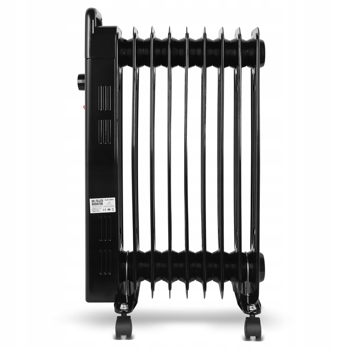 OSZCZĘDNY MOCNY Grzejnik elektryczny OLEJOWY 9 żeberek CZARNY 2000W 3 tryby