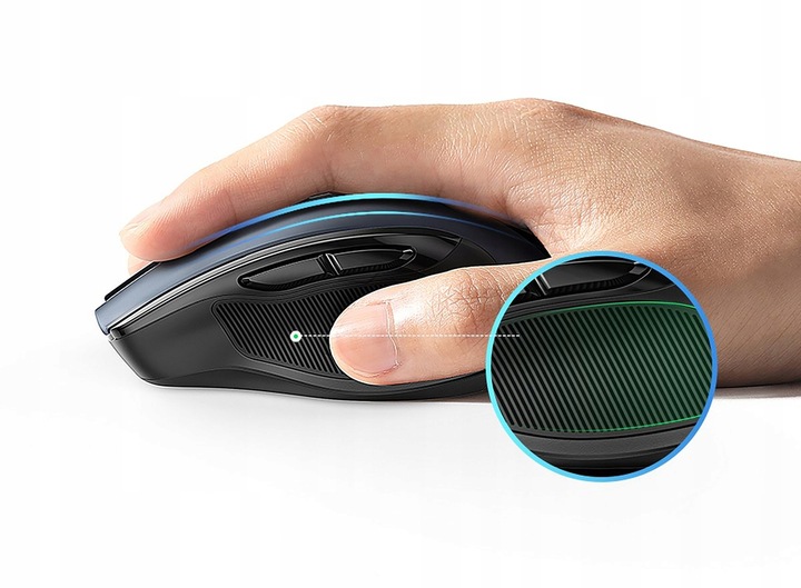 Mysz Bezprzewodowa 4000DPI Myszka Laserowa NA USB Do Komputera i Bateria AA