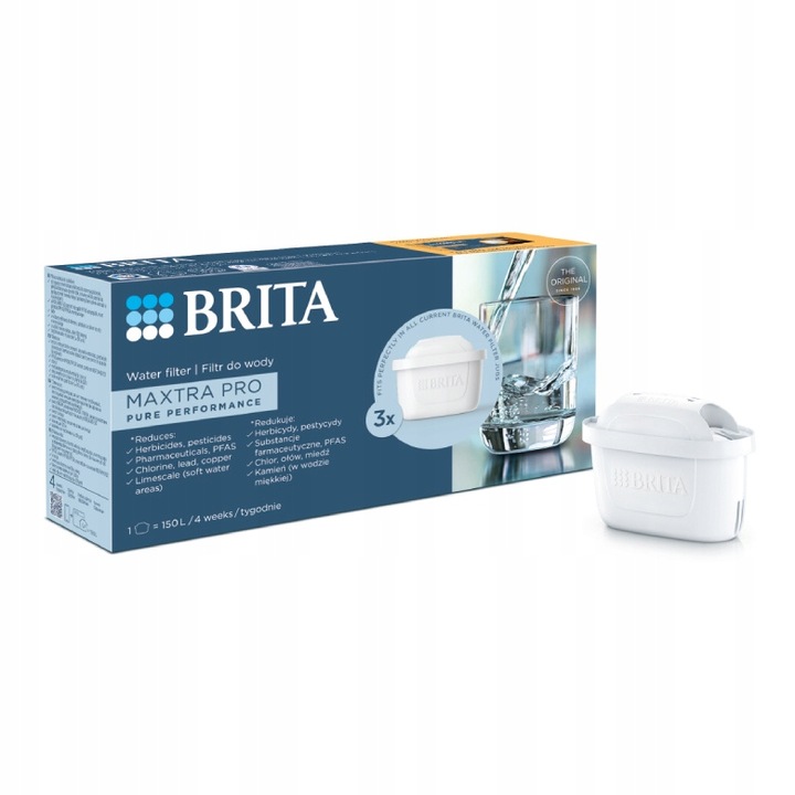 Wkład filtrujący wodę BRITA MAXTRA PRO Pure Performance 3 szt do