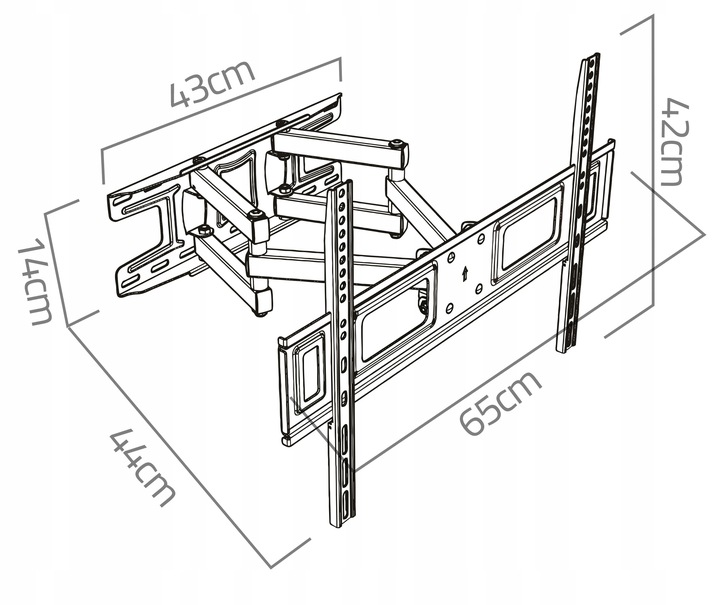 UCHWYT DO TELEWIZORA UNIWERSALNY ŚCIENNY NA TV wieszak obrotowy 32-70