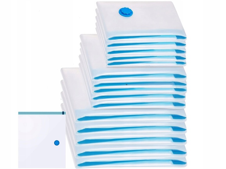 Worki Próżniowe na Ubrania Zestaw 15szt 3 Rozmiary 50x70cm 60x80cm