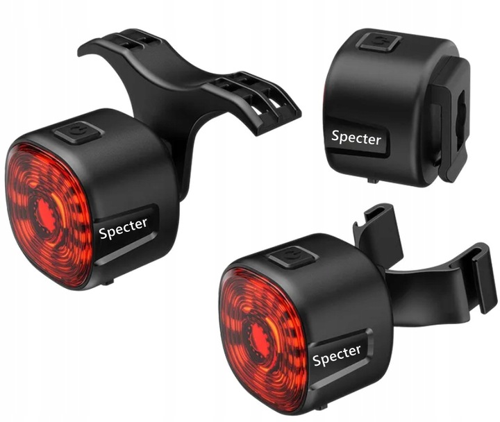 Czerwona Lampka rowerowa SPECTER WT09 tył tylna akumulator USB C 100 godzin