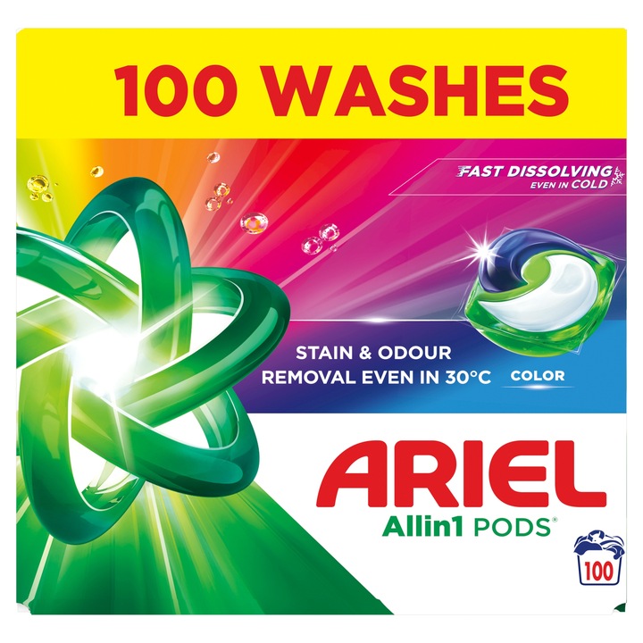 Ariel Color Allin1 Kapsułki do prania, 100 prań