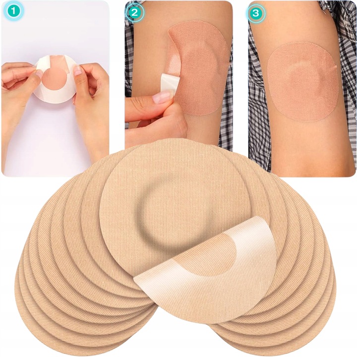 PLASTRY OCHRONNE NA SENSOR FREESTYLE OKRĄGŁE LIBRE WYTRZYMAŁE 10 szt