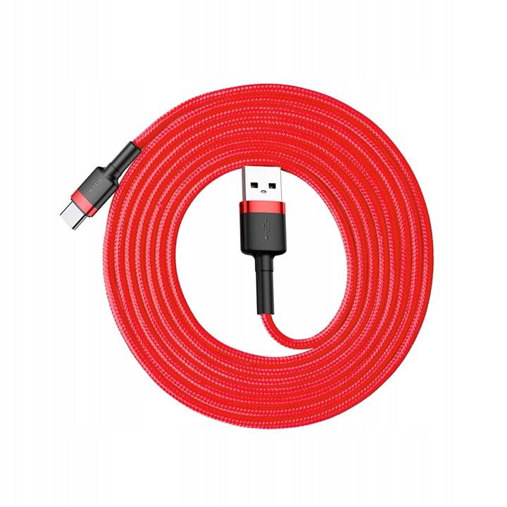 BASEUS MOCNY KABEL USB USB-C TYP-C PRZEWÓD OPLOT QUICK CHARGE 3.0 2A 2M