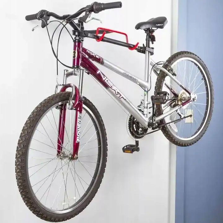 STOJAK WIESZAK NA ROWER NA ŚCIANĘ UCHWYT ROWEROWY HAK UDŹWIG DO 30 KG