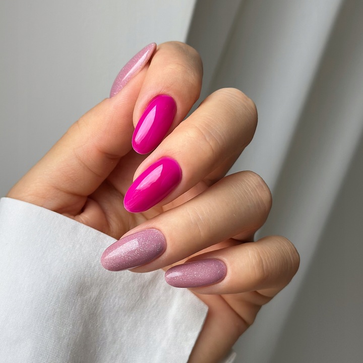 SEMILAC LAKIER HYBRYDOWY 319 SHIMMER DUST PINK 7ml