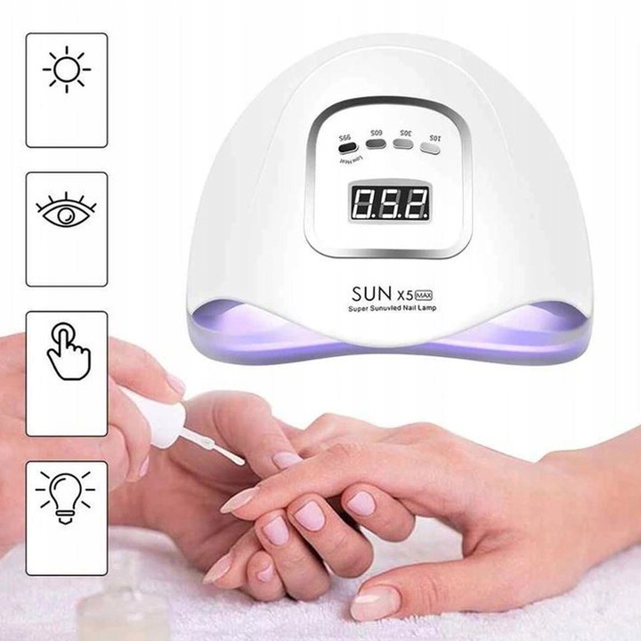 Lampa do paznokci UV LED 80W do hybryd SUN X5 MAX