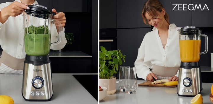 BLENDER KIELICHOWY SZKLANY 1,75L DUŻY sok warzyw owoców koktajli KRUSZY LÓD