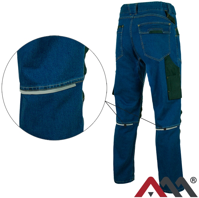 ELASTYCZNE spodnie robocze męskie JEANS STRETCH