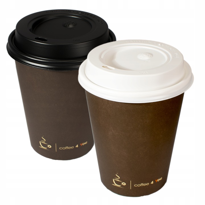 KUBKI PAPIEROWE DO KAWY 250ML SUP C4Y + WIECZKA 100SZT