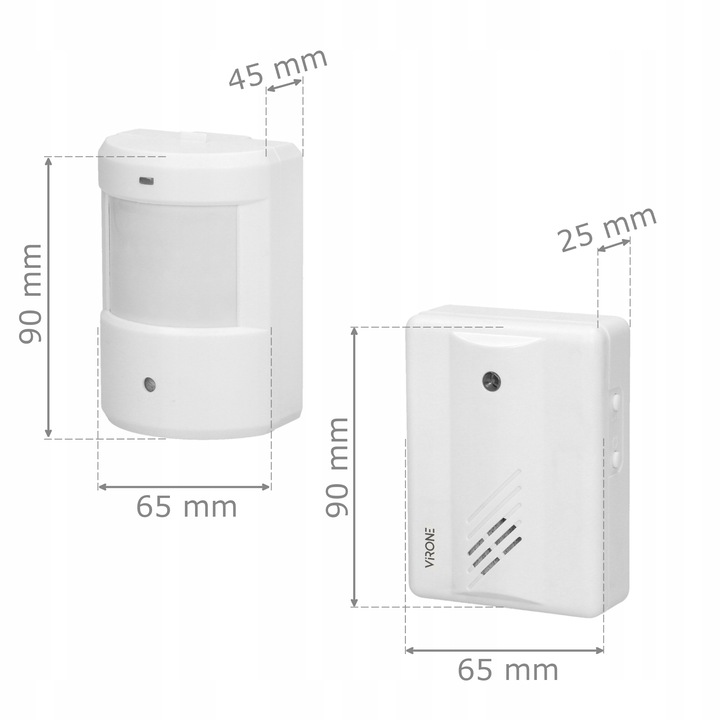 ALARM BEZPRZEWODOWY CZUJNIK RUCHU SYGNALIZATOR WEJŚCIA DO SKLEPU NA