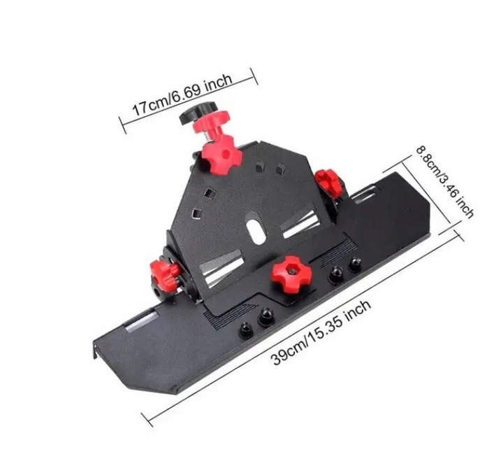 PRZYSTAWKA SZLIFIERKI KĄTOWEJ DO CIĘCIA PŁYTEK GRESU POD KĄTEM 45° SLIDER