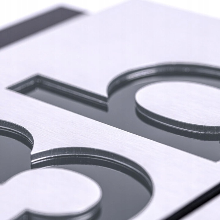 NOWOCZESNA TABLICZKA ADRESOWA Z NUMEREM DOMU ULICA | ALUMINIUM 25x25cm