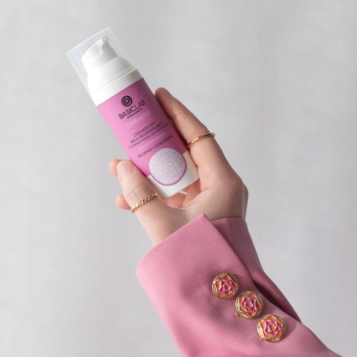 BasicLab ceramidowy krem regenerujący z 5% probiotykiem i 3%