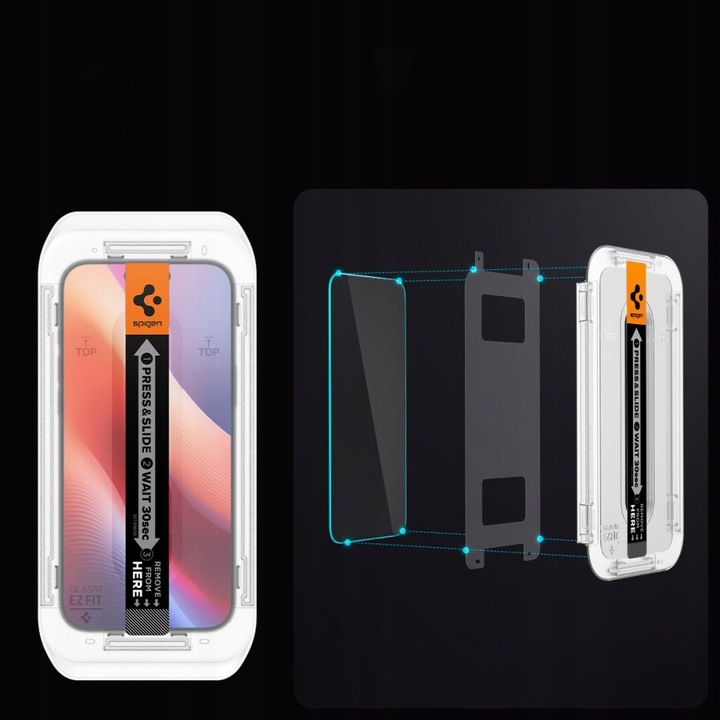 2x Szkło Prywatyzujące SPIGEN Privacy +Aplikator do Apple iPhone 16 Pro Max