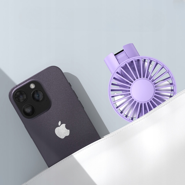 Wiatrak USB Cichy mini wentylator biurkowy ręczny 2400mAh TOPK K38