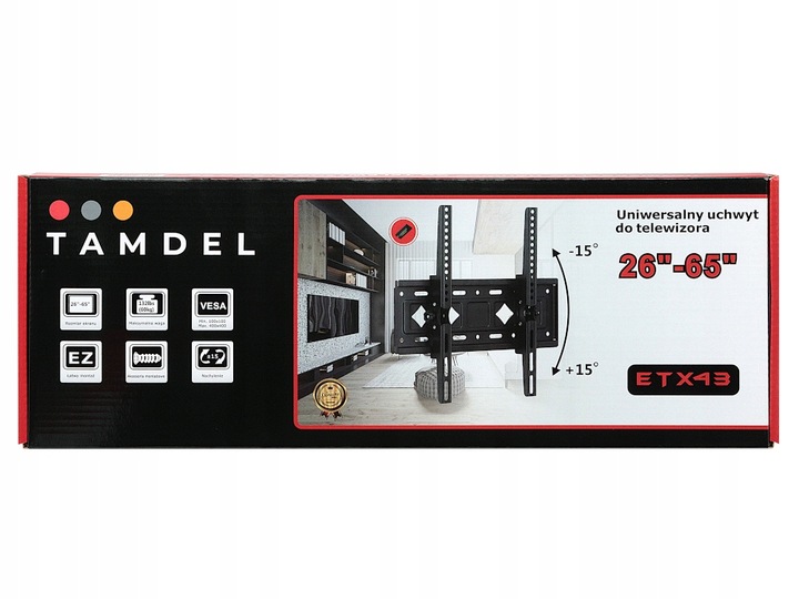 Uchwyt do Telewizora 26-65 cali Wieszak TV Uniwersalny Extra Mocny do