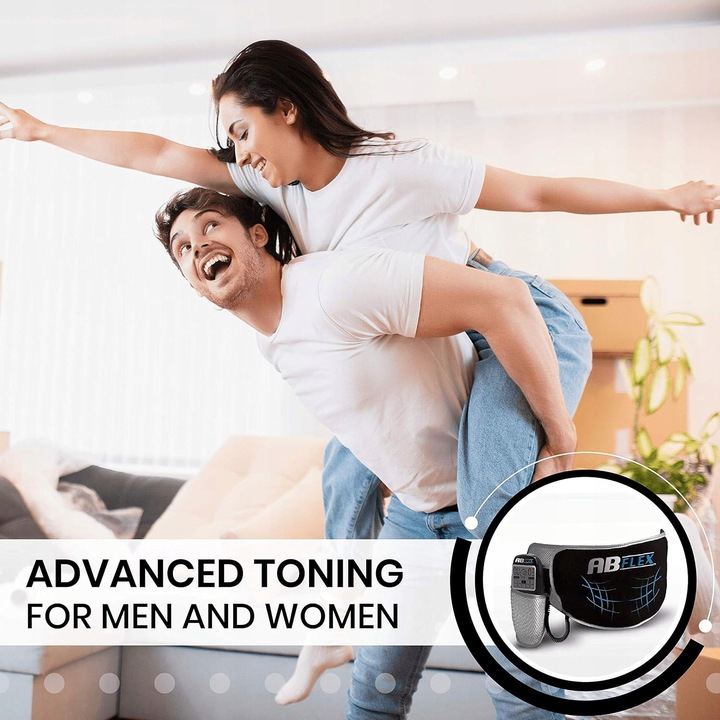 ABFLEX AB ELEKTROSTYMULATOR MIĘŚNI BRZUCHA PAS WYSZCZUPLAJĄCY