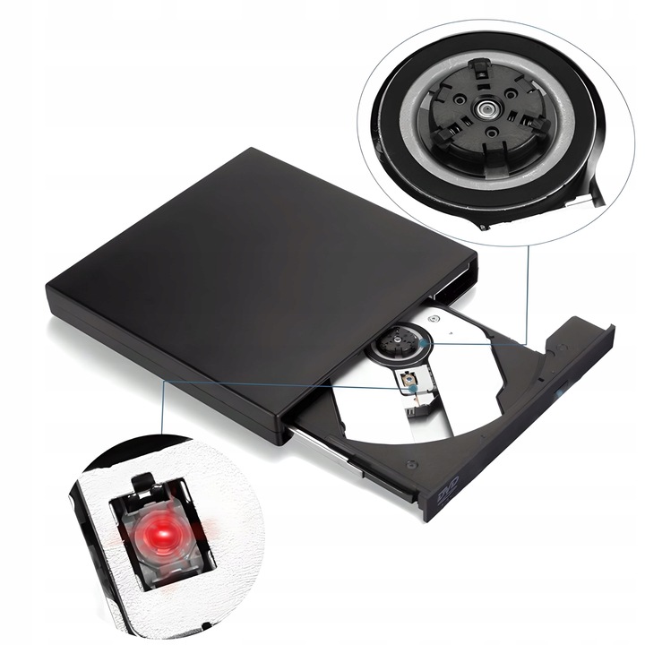 NAPĘD CD-R/DVD-ROM/RW ZEWNĘTRZNY USB NAGRYWARKA