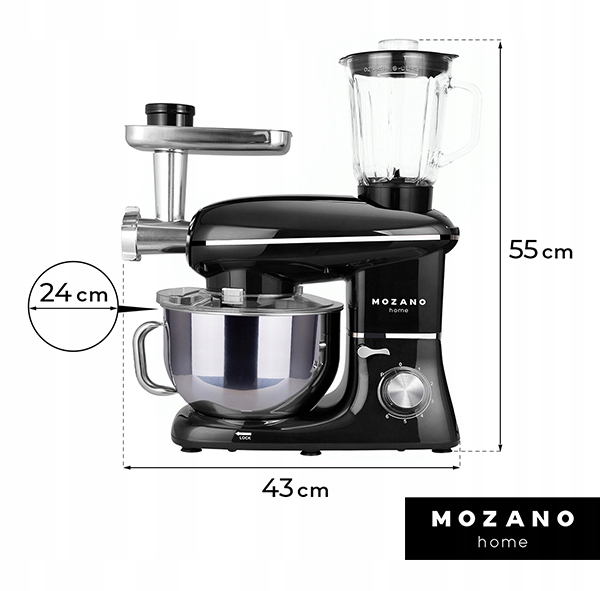ROBOT KUCHENNY PLANETARNY MASZYNKA DO MIĘSA MIKSER BLENDER 6W1 MOCNY 3200W