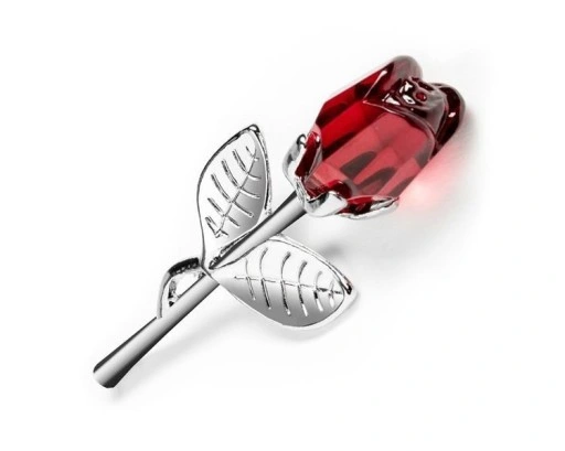 KRYSZTAŁOWA RÓŻA prezent dla mamy dziewczyny żony babci kobiety na święta