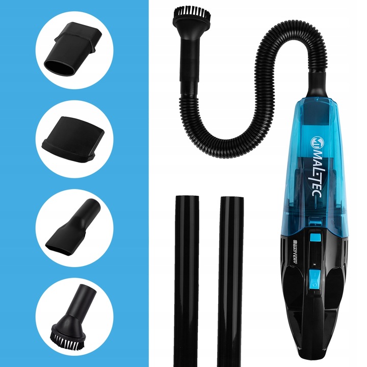 ODKURZACZ RĘCZNY BEZPRZEWODOWY AKUMULATOROWY SAMOCHODOWY CZYŚCI NA MOKRO