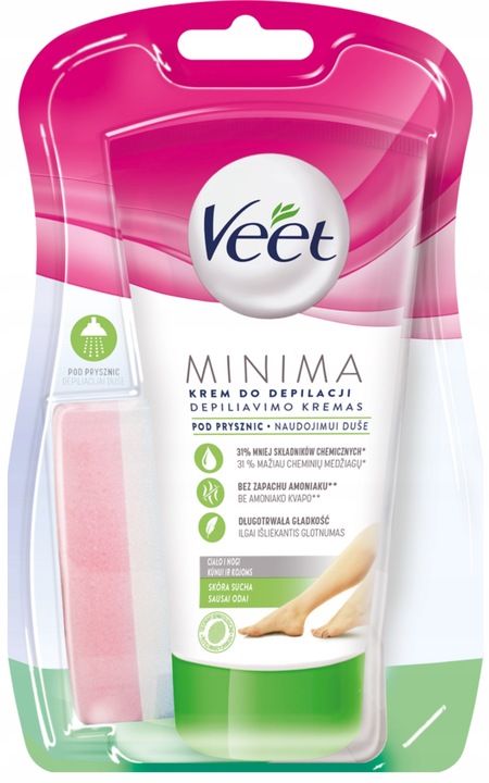 VEET Krem do depilacji pod prysznic skóra sucha 135 ml