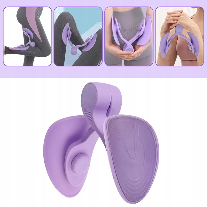 MOTYLEK DO ĆWICZEŃ MIĘŚNI DNA MIEDNICY TRENAŻER UD trener bioder FIOLETOWY