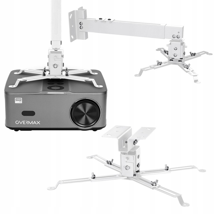 UCHWYT OBROTOWY do projektora Sufitowy Ścienny dł do 65 cm UNIWERSALNY