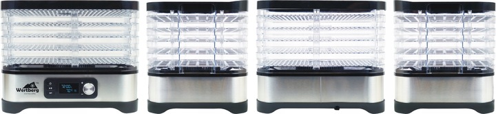 suszarka spożywcza do grzybów owoców warzyw ziół INOX 5 sit 450 W