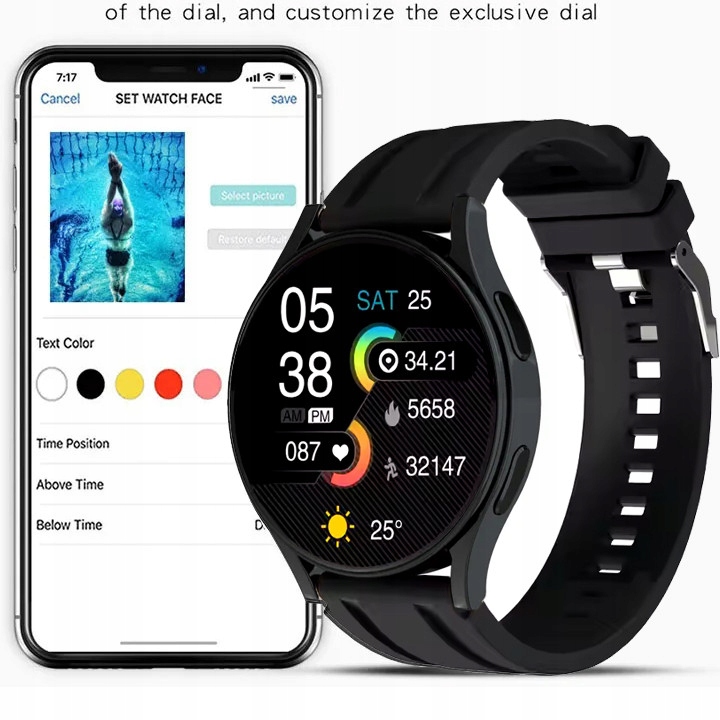 ZEGAREK SMARTWATCH PL ROZMOWY SPORT SMART WATCH 2 PASKI WATCH PRO LIMITED