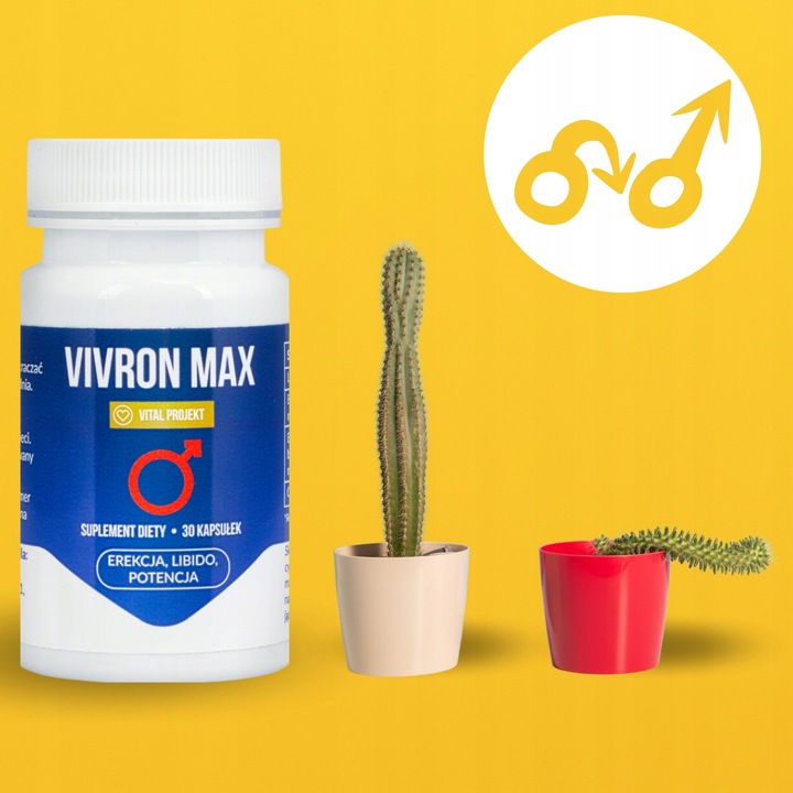 VIVRON MAX TABLETKI POTENCJA LIBIDO PORZĄDANIE EREKCJA POZIOM TESTOSTERONU