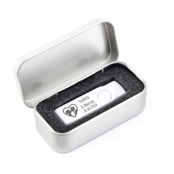 Pendrive 64 GB USB 2.0 pudełko + GRAWER ŚLUBNY