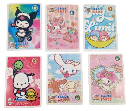 KARTY KUROMI BOOSTER BOX 288 KART 36 SASZETEK MEGA ZESTAW SANRIO