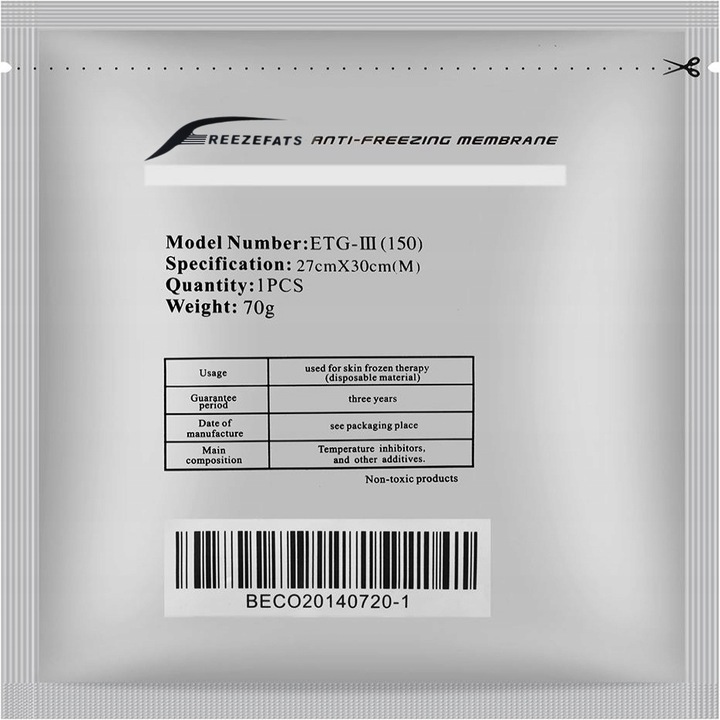 Membrana do kriolipolizy 30 cm x 27 cm M (70g) 10 szt.