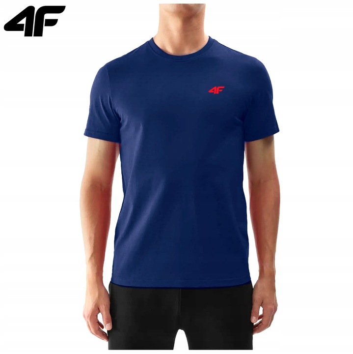 KOSZULKA MĘSKA 4F T-SHIRT BAWEŁNIANY PODKOSZULEK SPORTOWY CO DZIEŃ