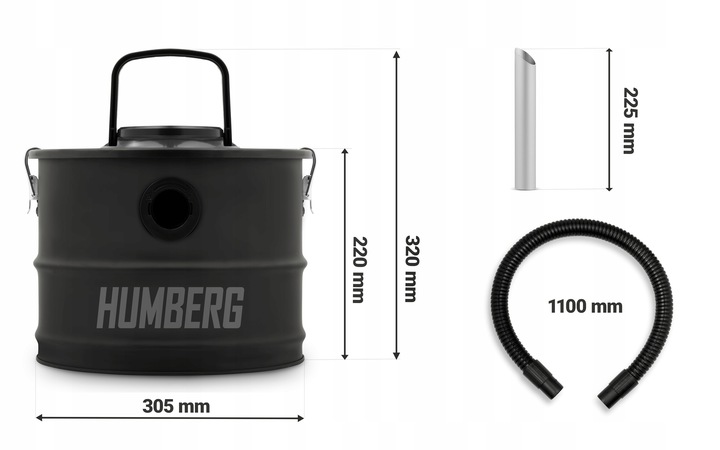 ODKURZACZ DO KOMINKA SEPARATOR DO POPIOŁU SADZY PIECA KOMINKOWY 15L