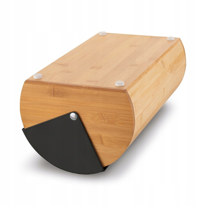 CHLEBAK Bambusowy POJEMNIK na CHLEB SOLIDNY Czarny Konighoffer Fushion