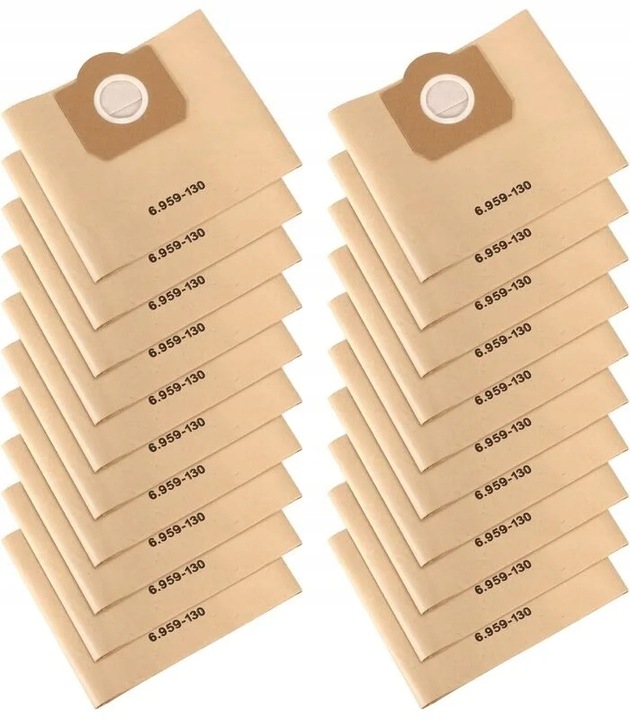 10x WORKI DO ODKURZACZA SZARE KARCHER WD3 200 MV3 MEGA WYTRZYMAŁE