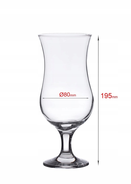 LAV FIESTA Zestaw Kieliszki Komplet 6 Szt. Koktajl Pokale Do Piwa 460 ml