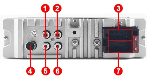 RADIO SAMOCHODOWE 1DIN USB SD MIKROFON BLUETOOTH