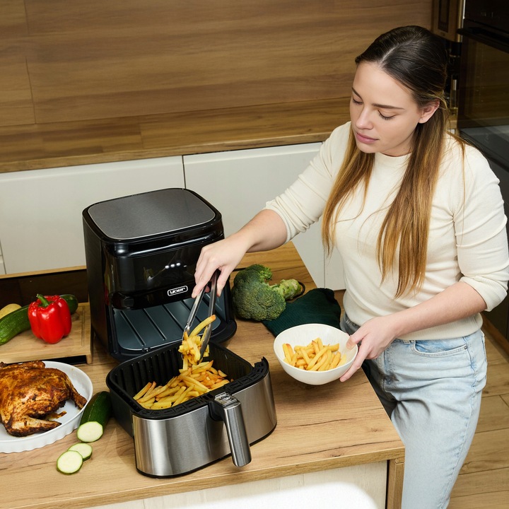4w1 Frytkownica beztłuszczowa Air Fryer Yoer +WiFi 6L 1700W +Programator
